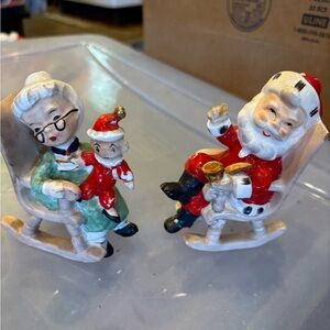 Lefton  vintage Santa and Mrs. Clause